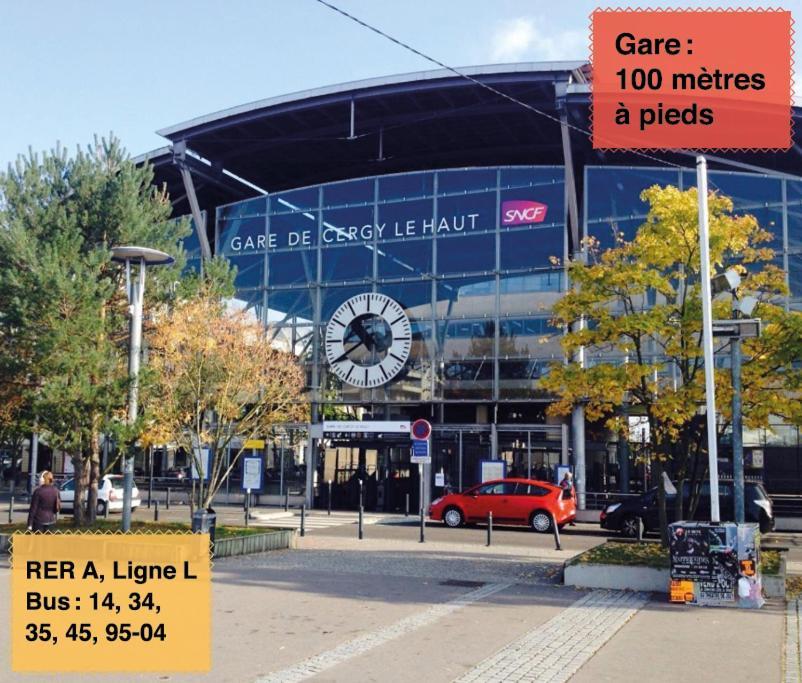 Studio 30M2 - Au Pied De La Gare - Parking Сержи Экстерьер фото