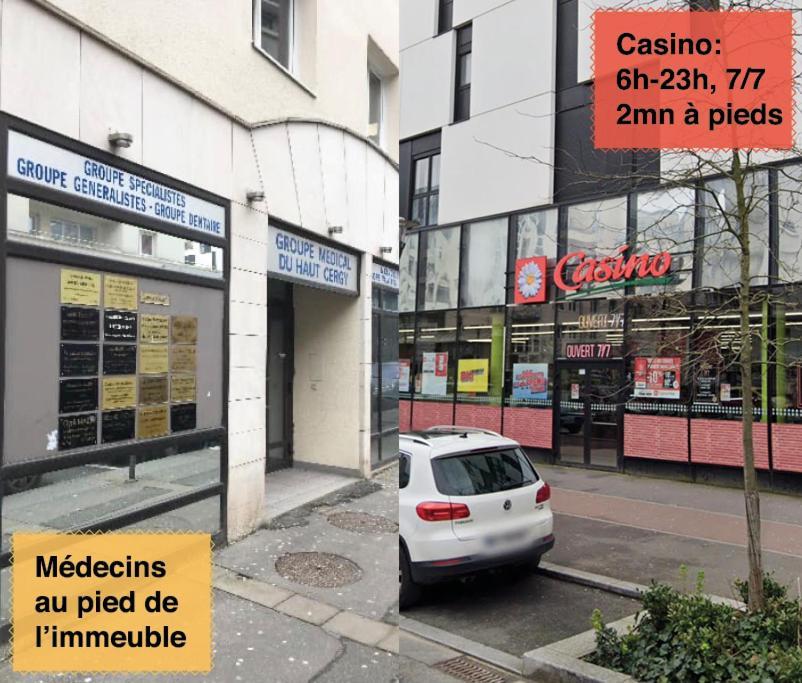 Studio 30M2 - Au Pied De La Gare - Parking Сержи Экстерьер фото